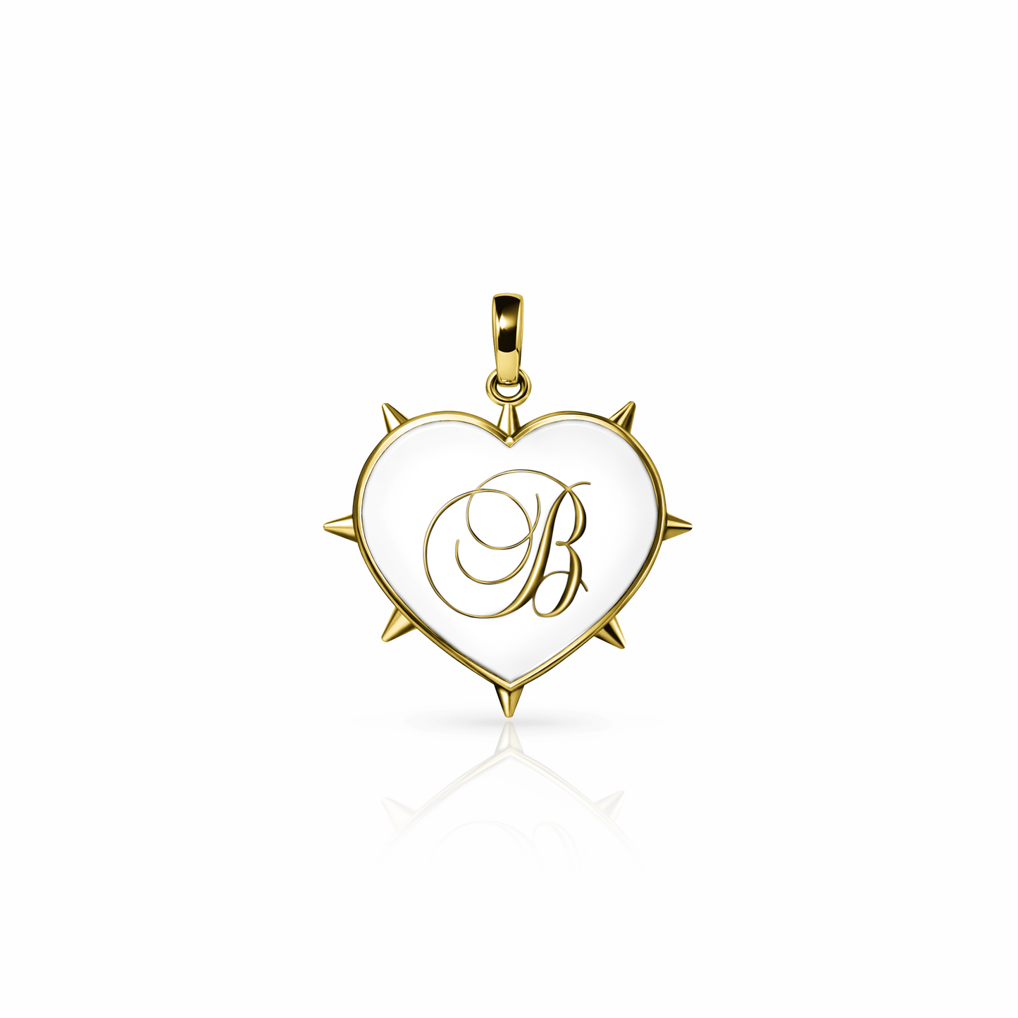 Rebel Heart Charm, medium | 14K Gold {{ catogery }} {{ Collections }}