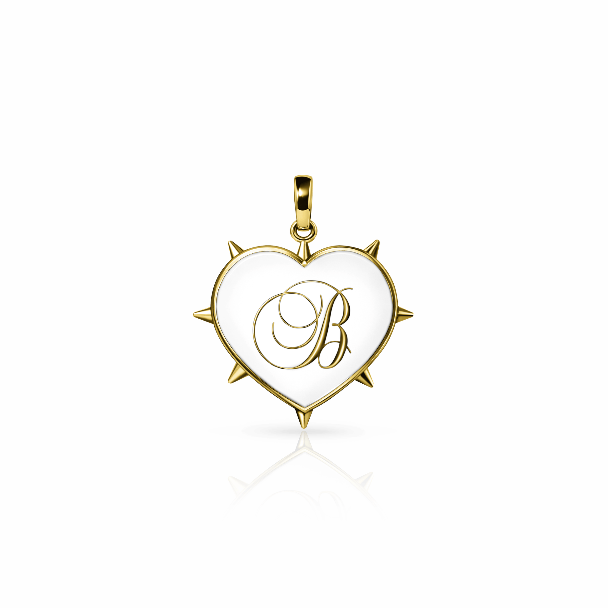 Rebel Heart Charm, medium | 14K Gold {{ catogery }} {{ Collections }}
