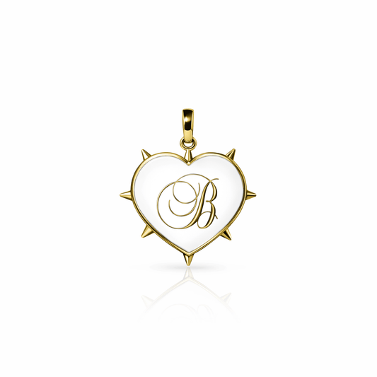 Rebel Heart Charm, medium | 14K Gold {{ catogery }} {{ Collections }}