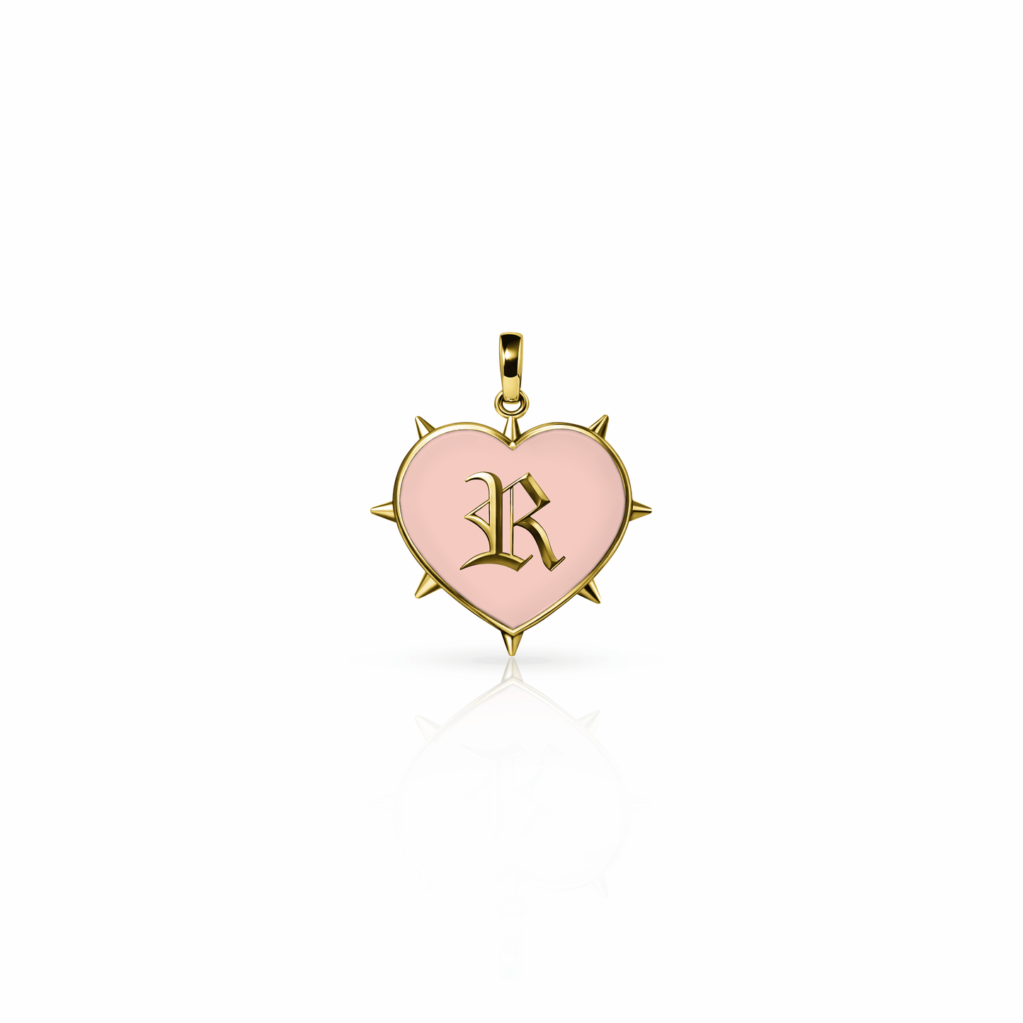 Rebel Heart Charm, mini | 14K Gold Rose Petal {{ catogery }} {{ Collections }}