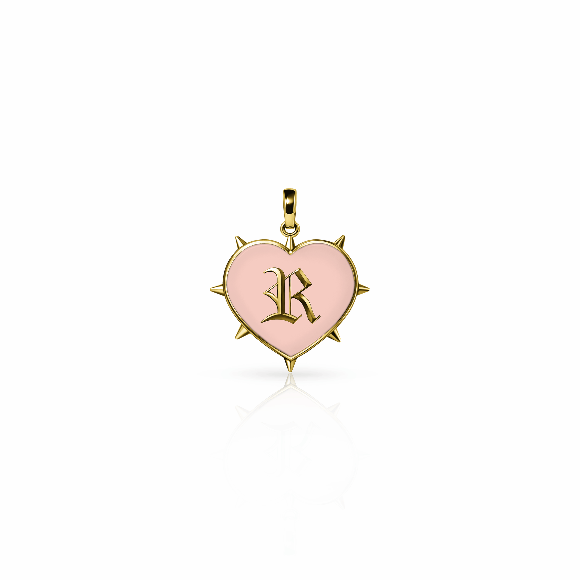 Rebel Heart Charm, mini | 14K Gold Rose Petal {{ catogery }} {{ Collections }}