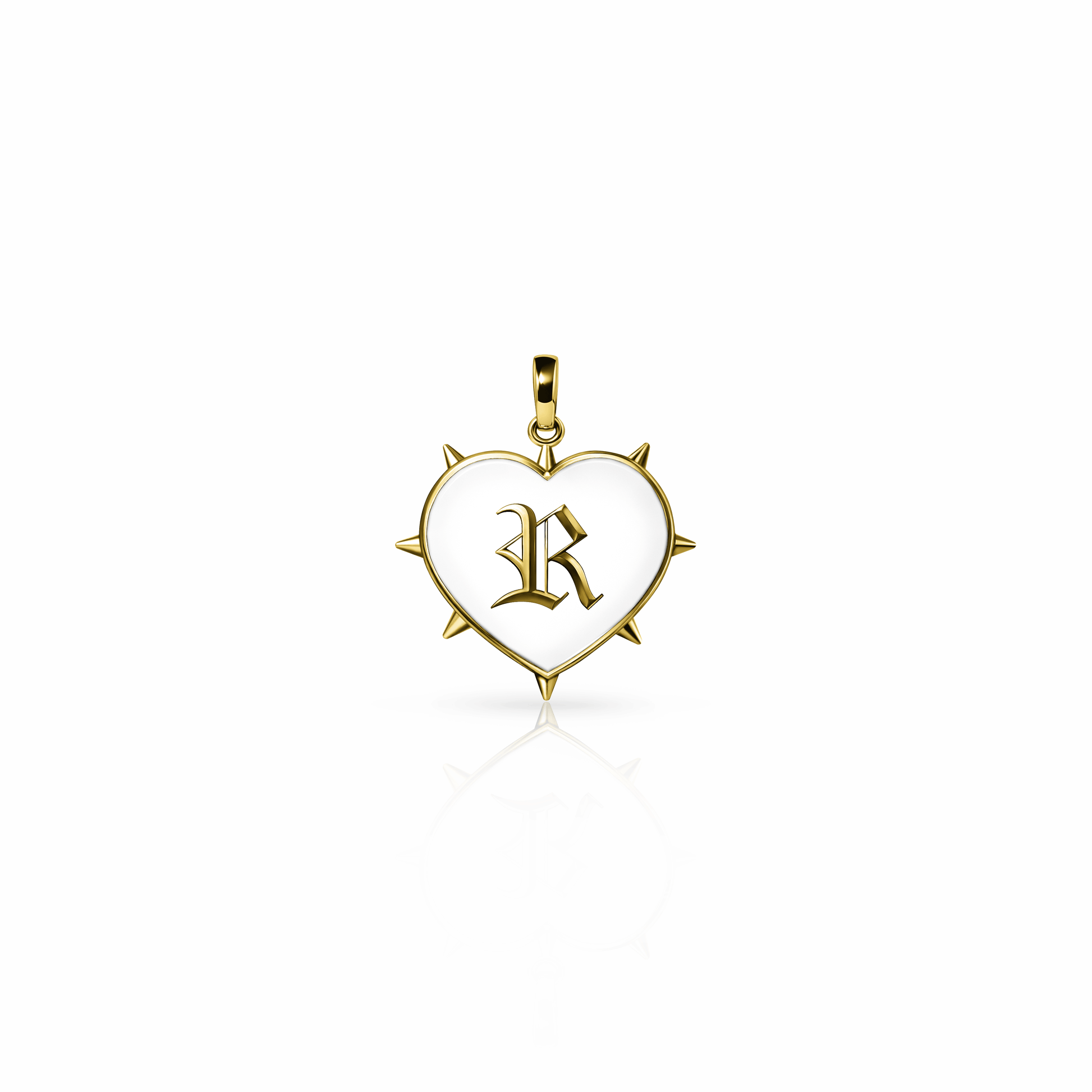 Rebel Heart Charm, mini | 14K Gold {{ catogery }} {{ Collections }}