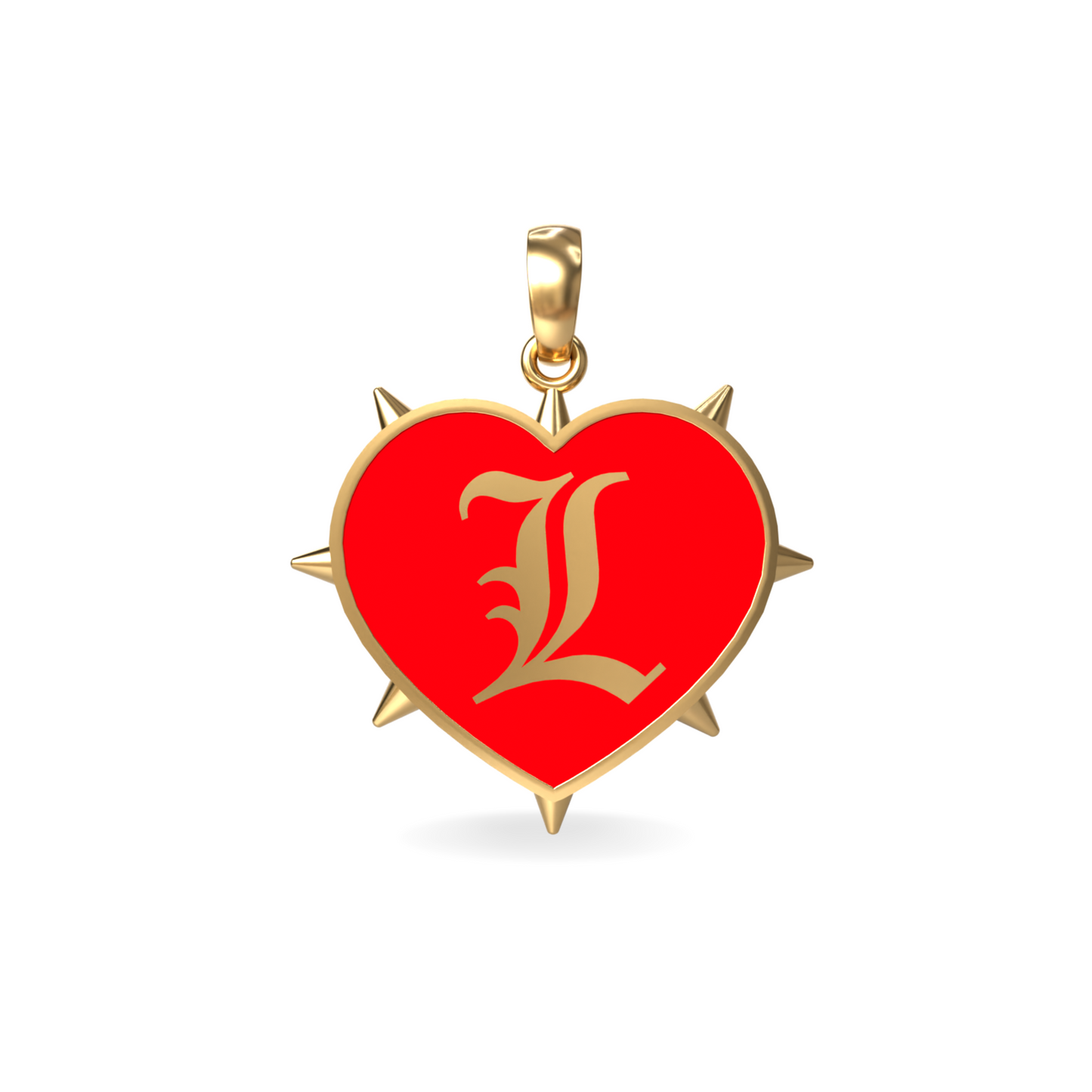 Large Rebel Heart Pendant | 18K Gold
