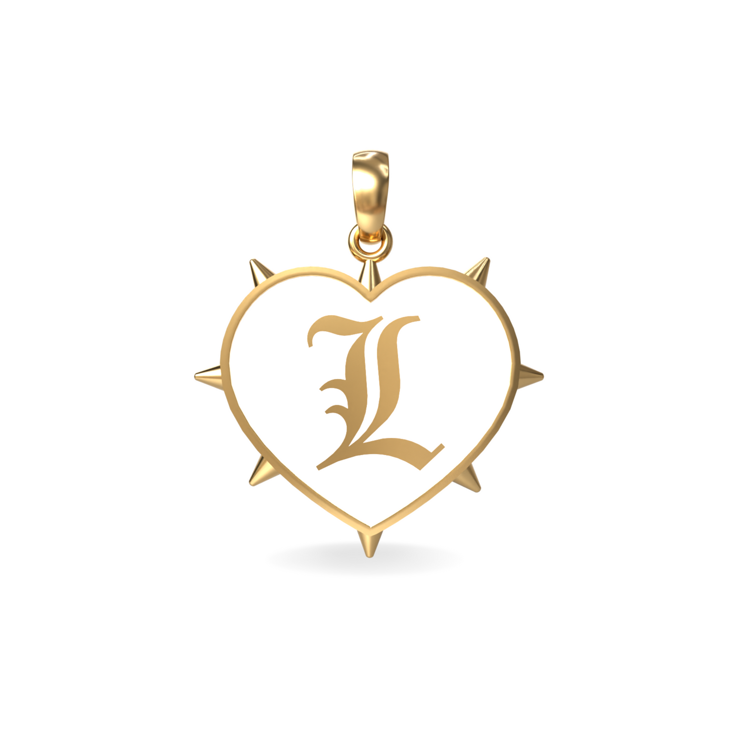 Large Rebel Heart Pendant | 18K Gold
