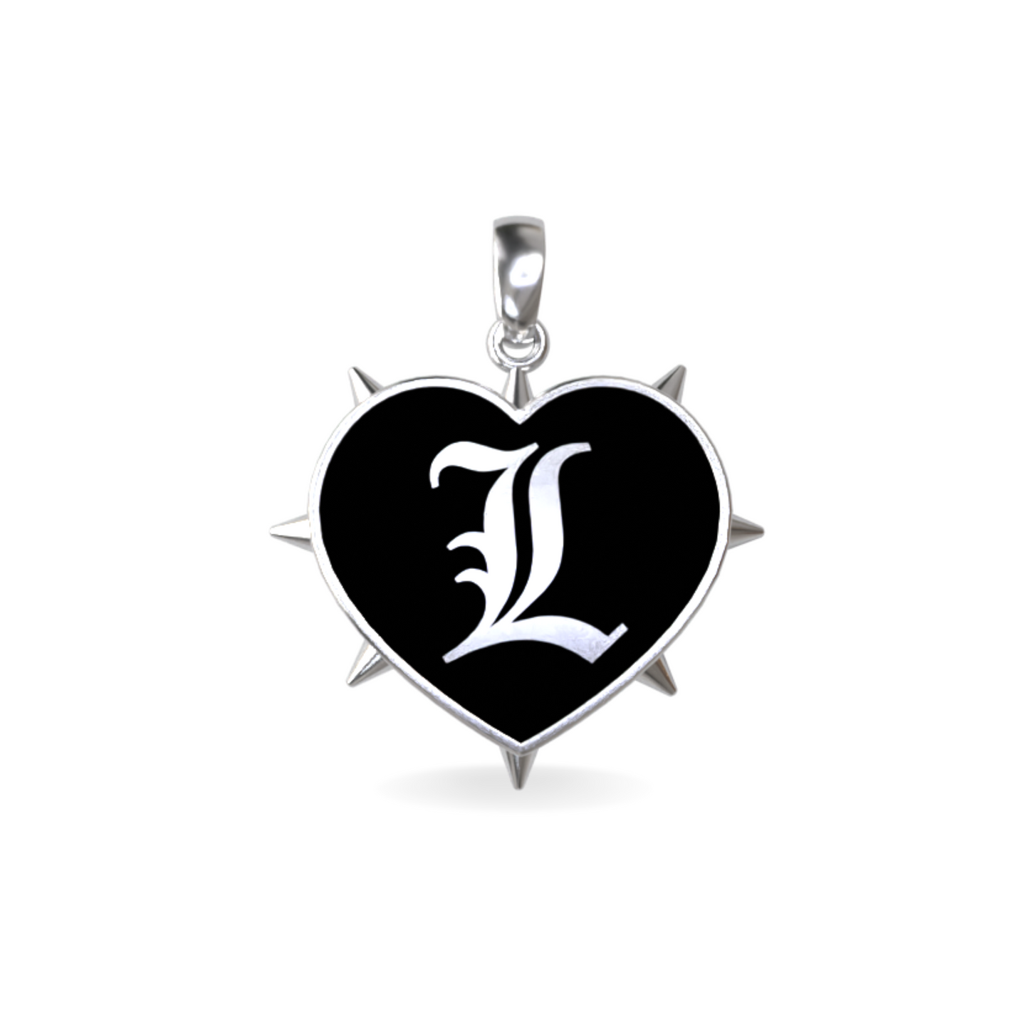 Large Rebel Heart Pendant | Sterling Silver