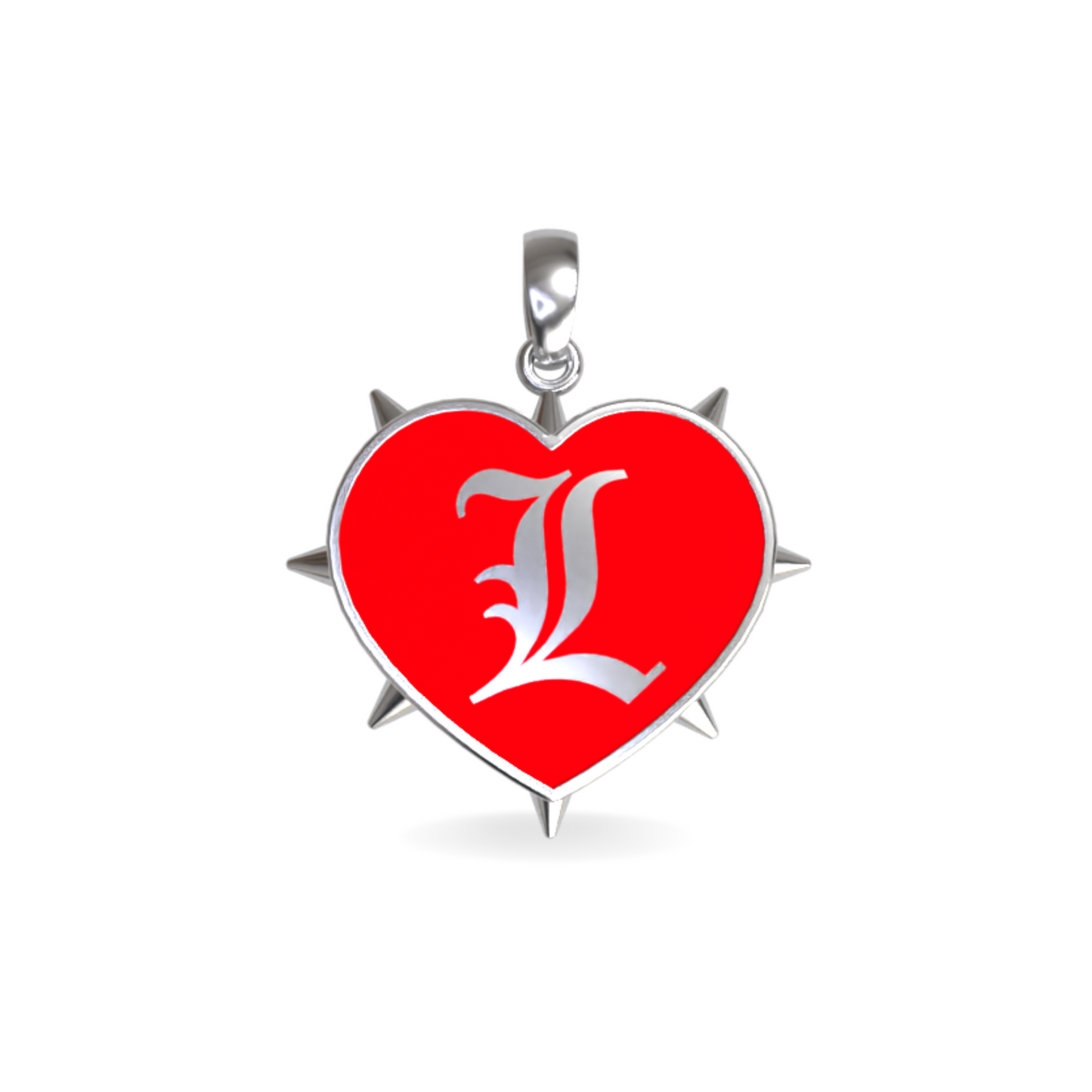 Large Rebel Heart Pendant | Sterling Silver