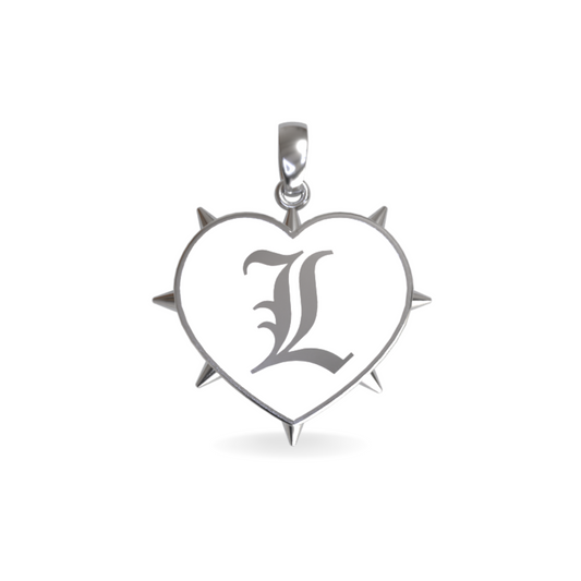 Large Rebel Heart Pendant | Sterling Silver
