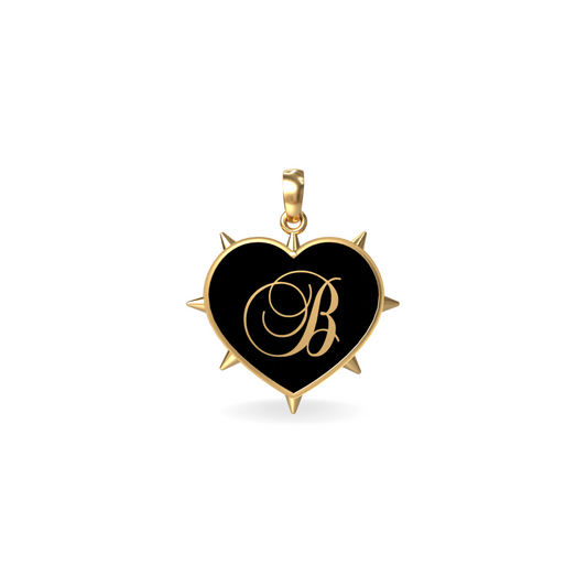 Medium Rebel Heart Pendant | 18K Gold