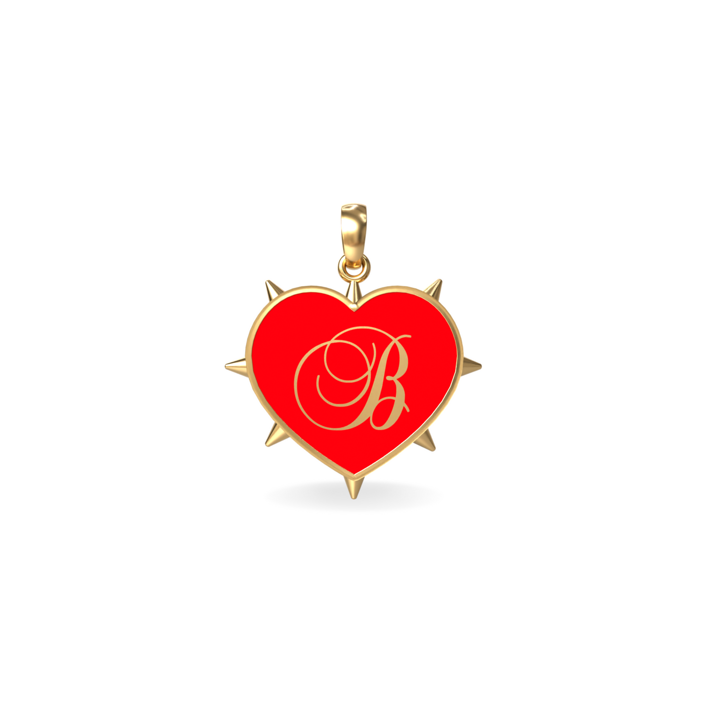Medium Rebel Heart Pendant | 18K Gold