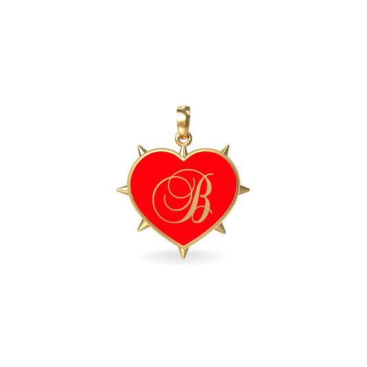 Medium Rebel Heart Pendant | 18K Gold