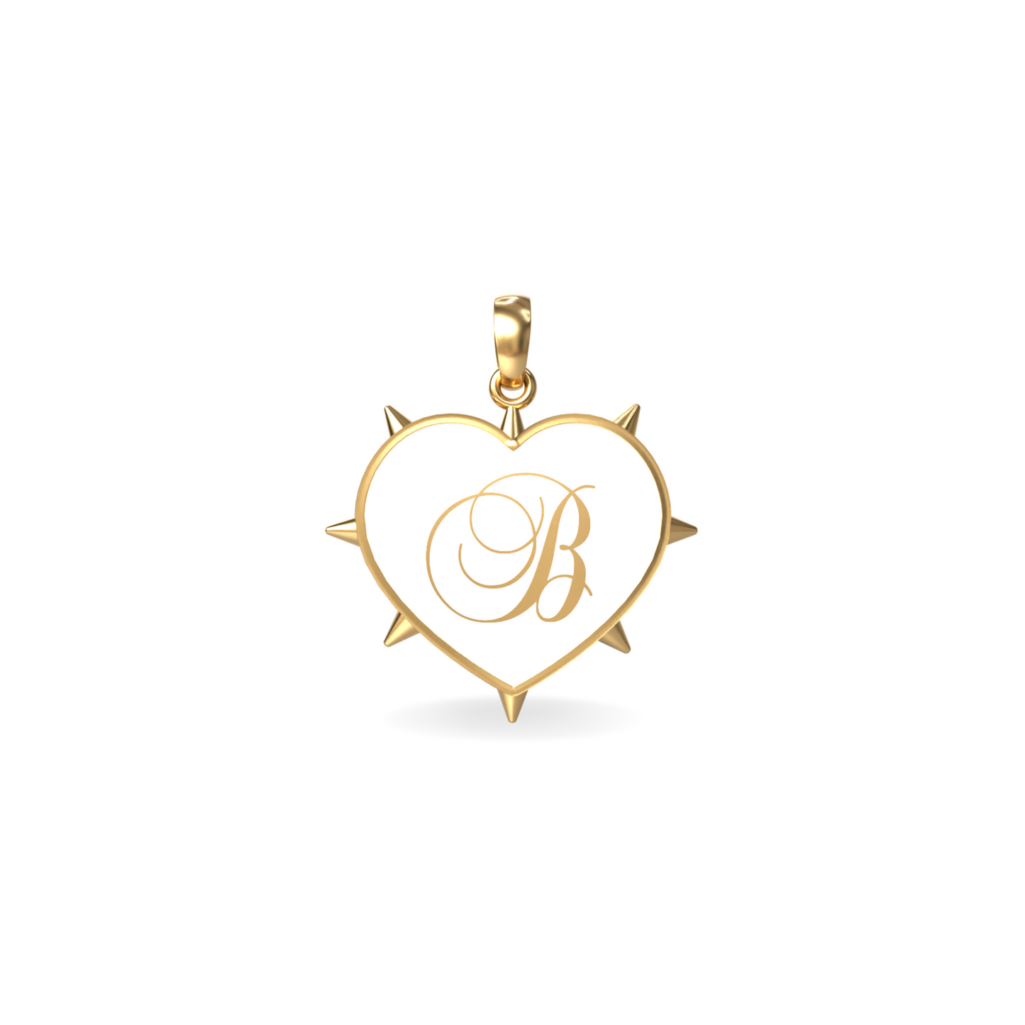 Medium Rebel Heart Pendant | 18K Gold