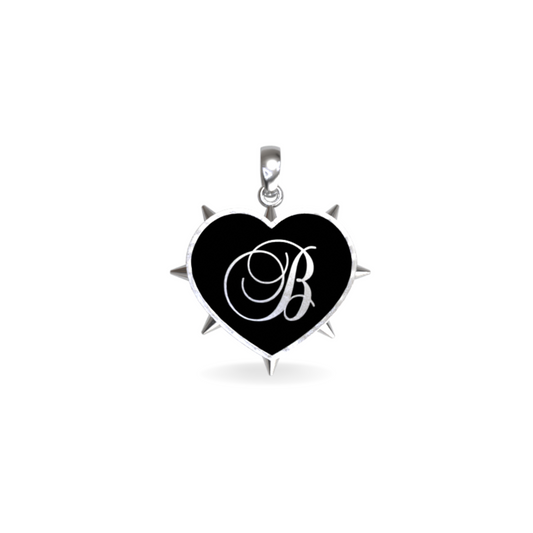 Medium Rebel Heart Pendant | Sterling Silver