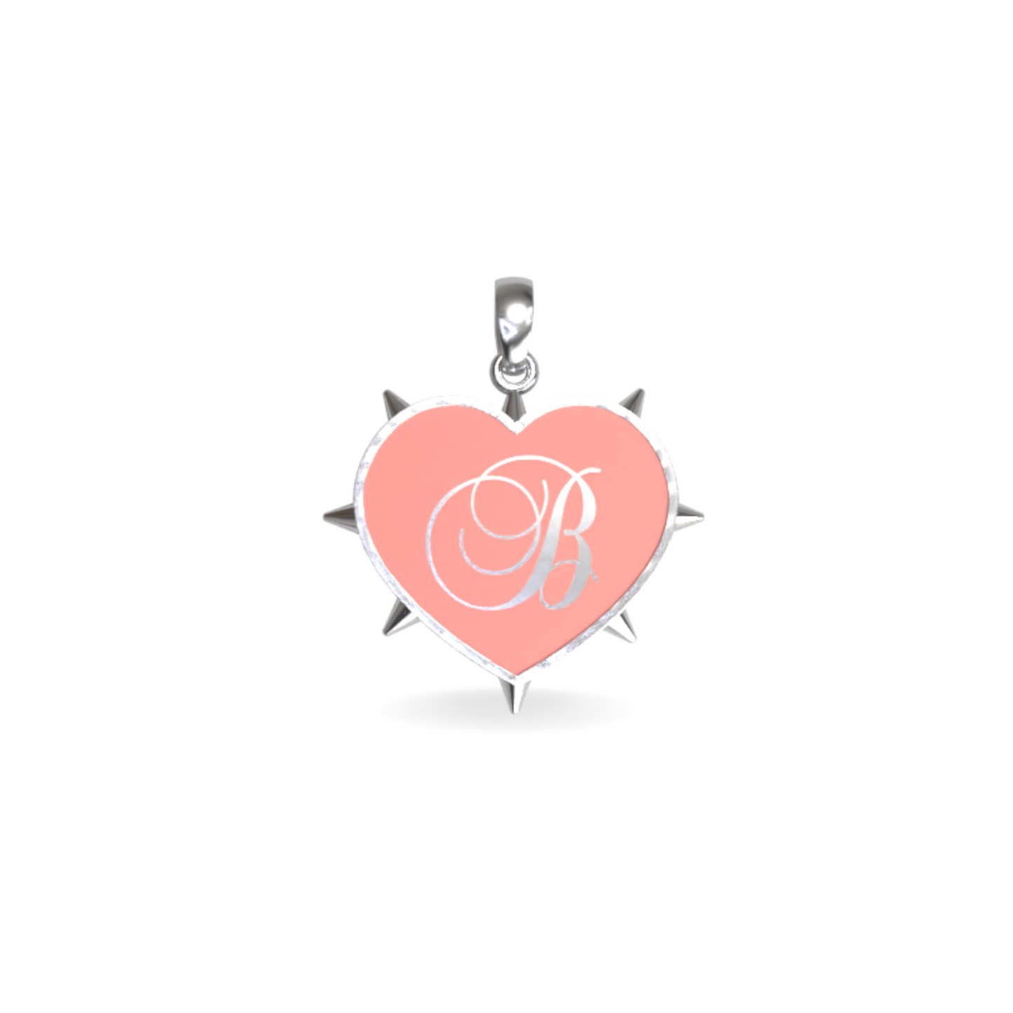 Medium Rebel Heart Pendant | Sterling Silver