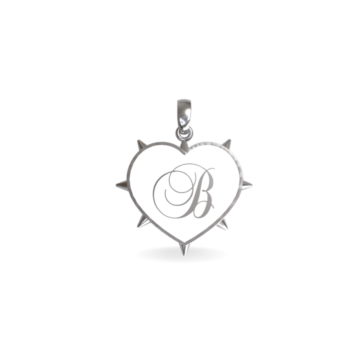 Medium Rebel Heart Pendant | Sterling Silver
