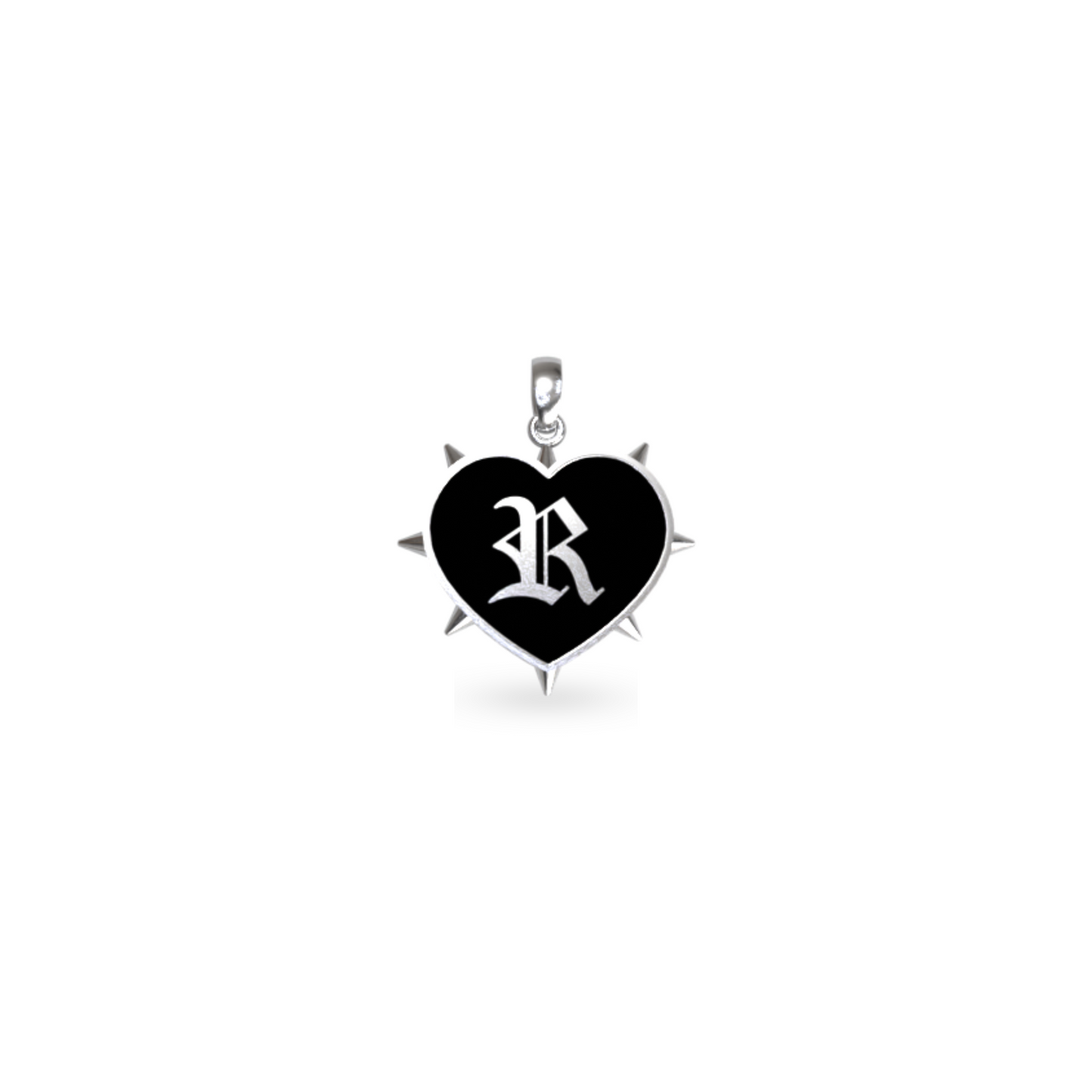 Mini Rebel Heart Pendant | Sterling Silver