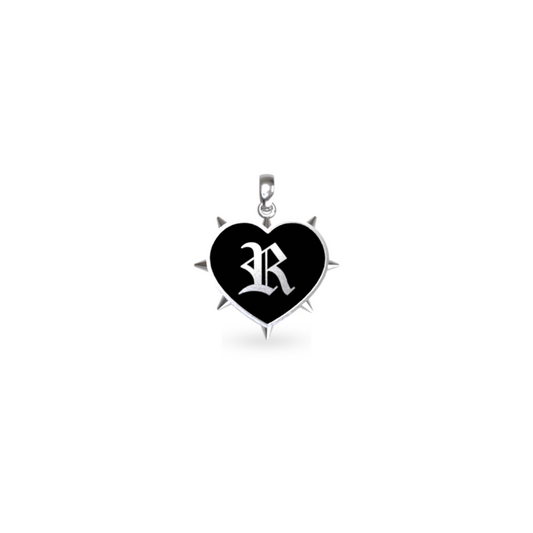 Mini Rebel Heart Pendant | Sterling Silver