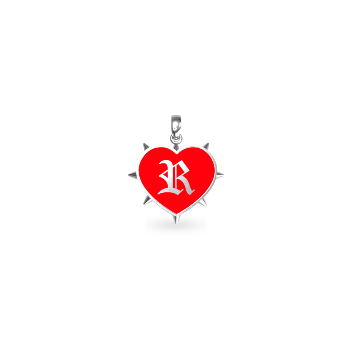 Mini Rebel Heart Pendant | Sterling Silver