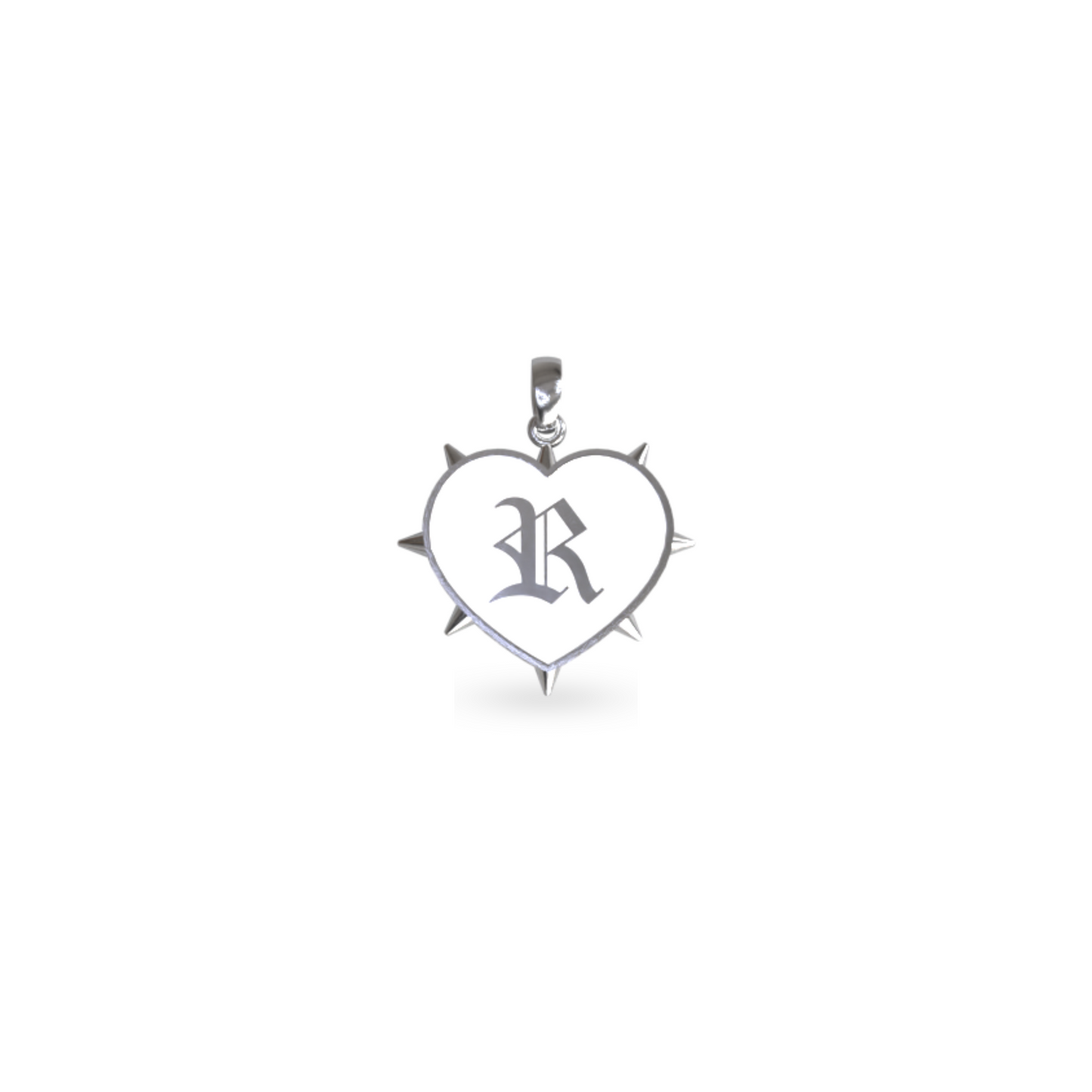 Mini Rebel Heart Pendant | Sterling Silver