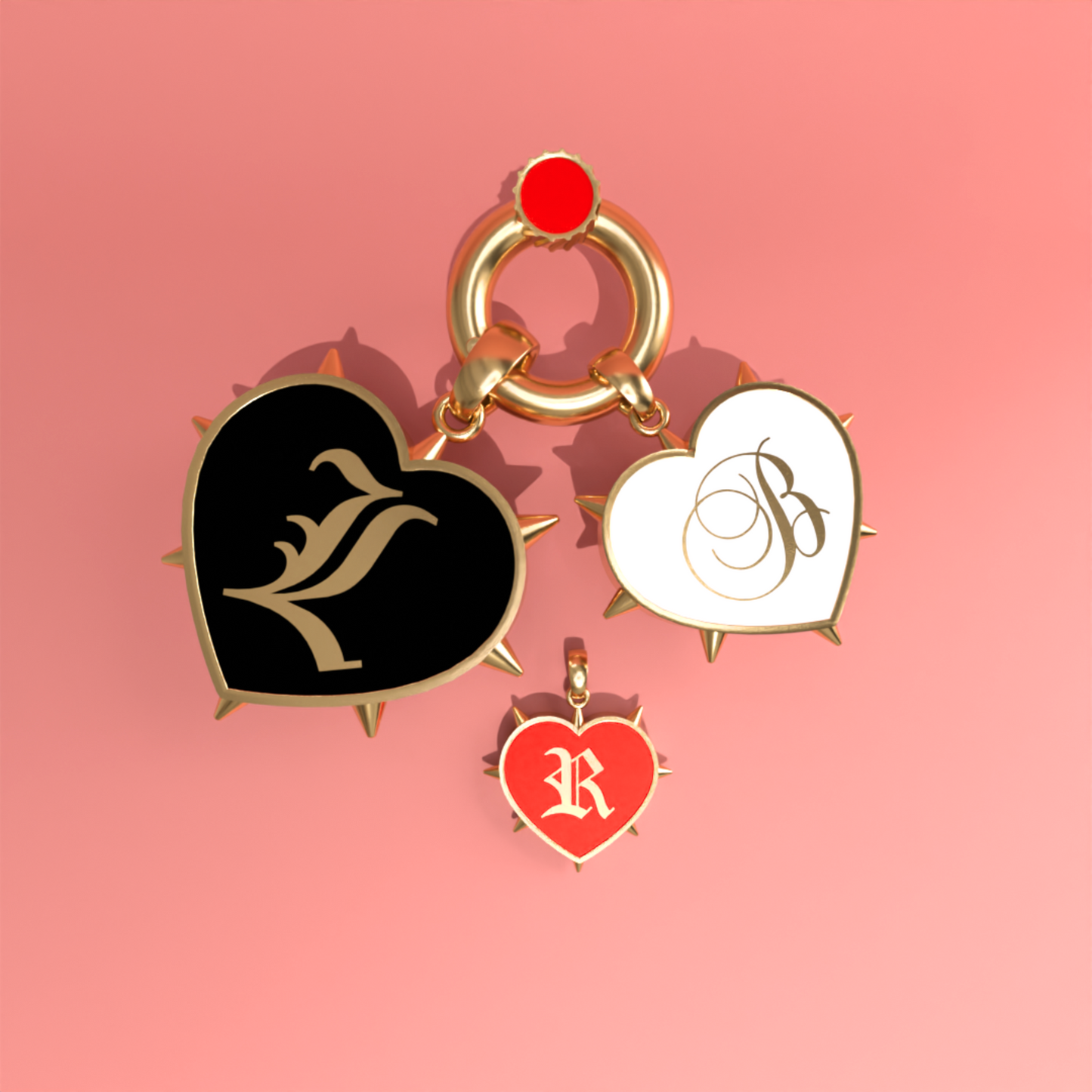 Mini Rebel Heart Pendant | 18K Gold