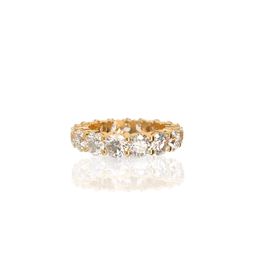 Custom Order | Lab Grown Round Diamond Eternity Band Rings {{ catogery }} {{ Collections }}