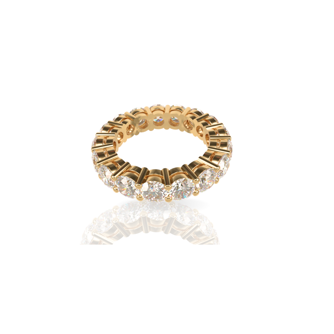 Custom Order | Lab Grown Round Diamond Eternity Band Rings {{ catogery }} {{ Collections }}