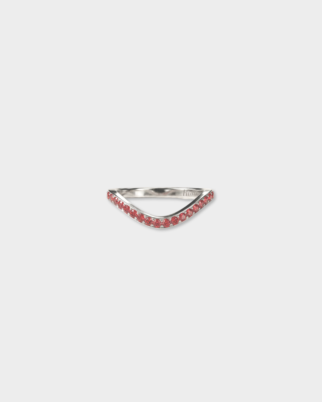 Cigar Gemstone Shadow Band | Sterling Silver