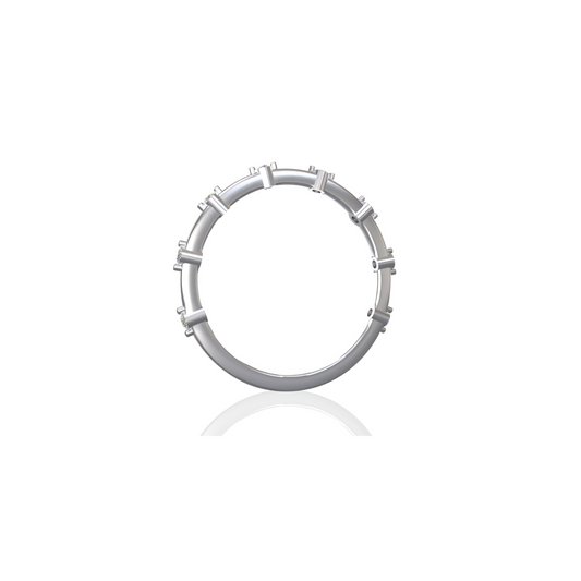 Custom Order | Scattered Diamond Wedding Band