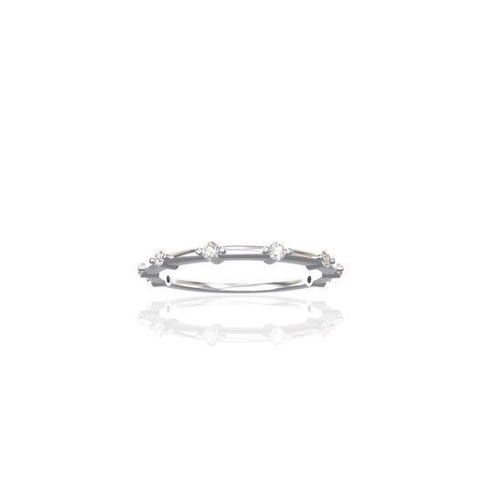 Custom Order | Scattered Diamond Wedding Band