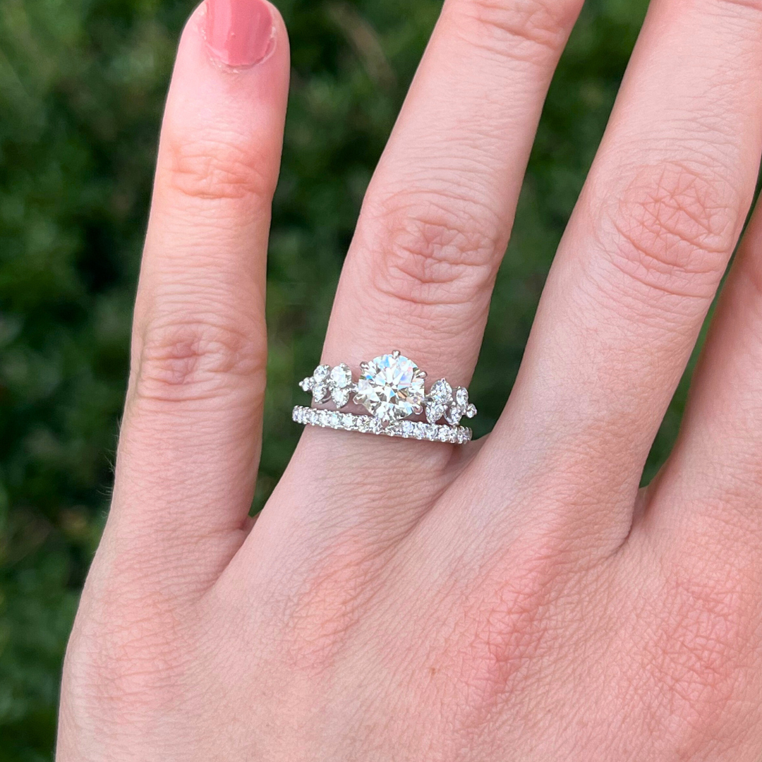 Custom Order | Scattered Diamond Engagement Ring Ring {{ catogery }} {{ Collections }}