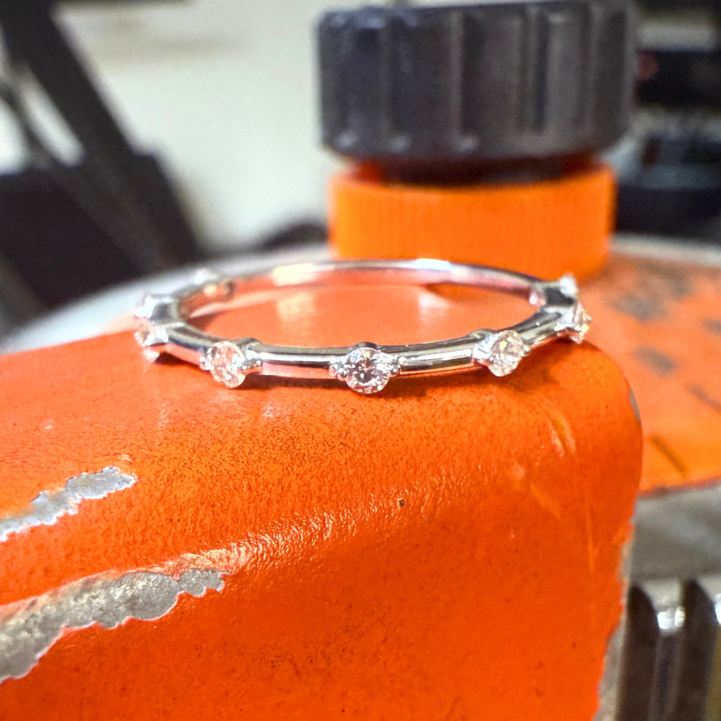 Custom Order | Scattered Diamond Wedding Band
