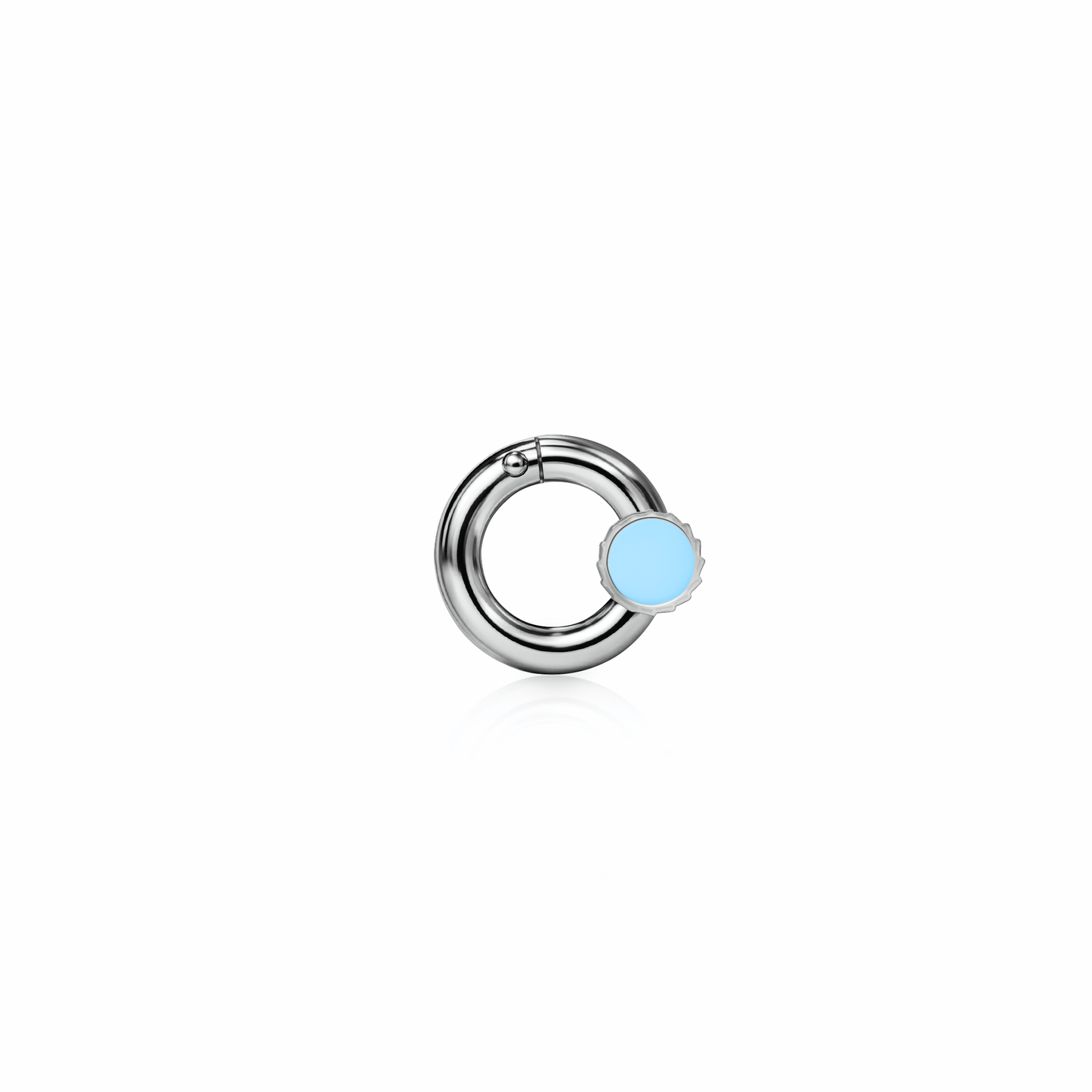 Screw Clasp | Sterling Silver Sky Blue {{ catogery }} {{ Collections }}