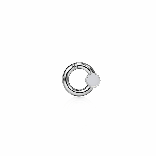 Screw Clasp | Sterling Silver Steel Gray {{ catogery }} {{ Collections }}