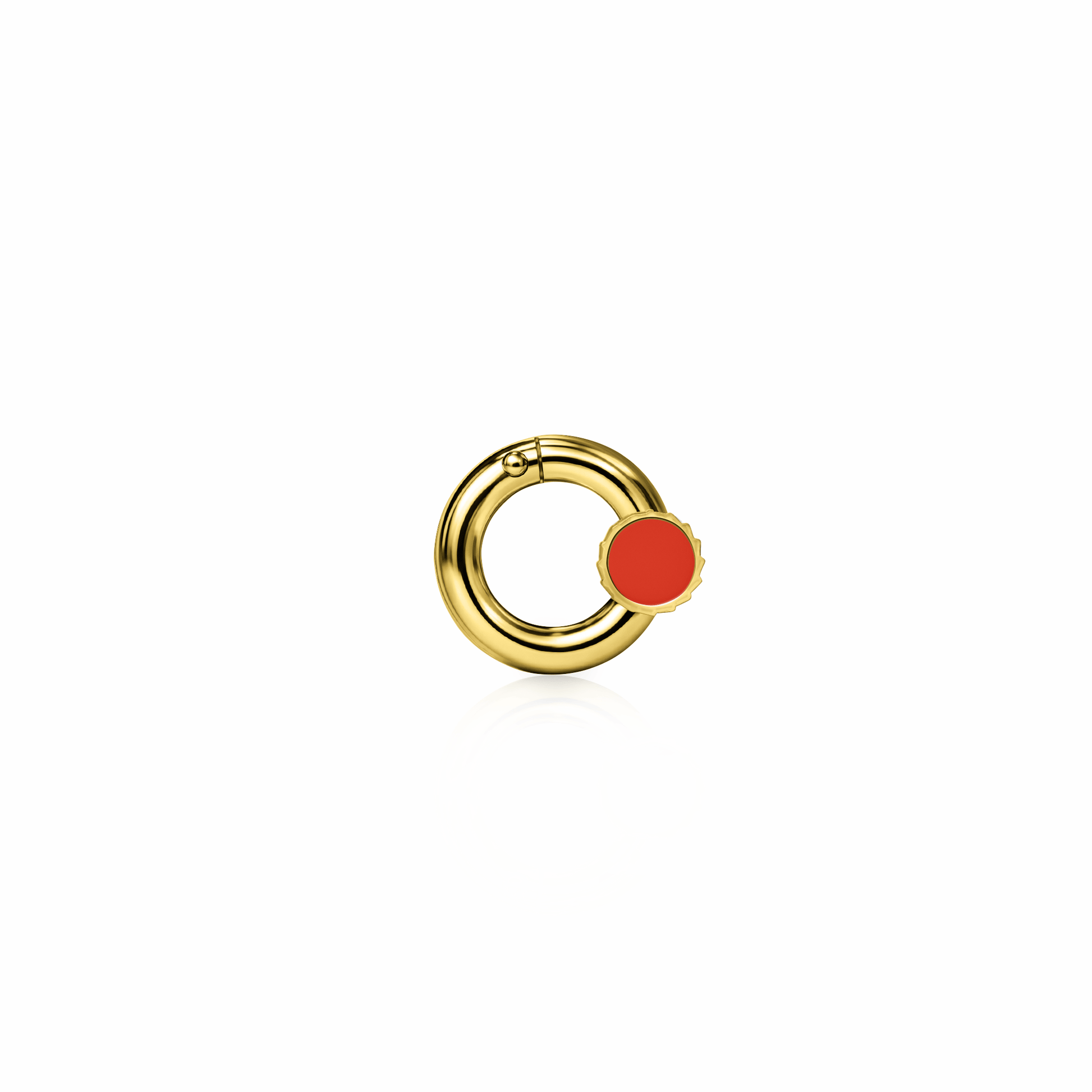 Screw Clasp | 14K Gold Red Clay {{ catogery }} {{ Collections }}