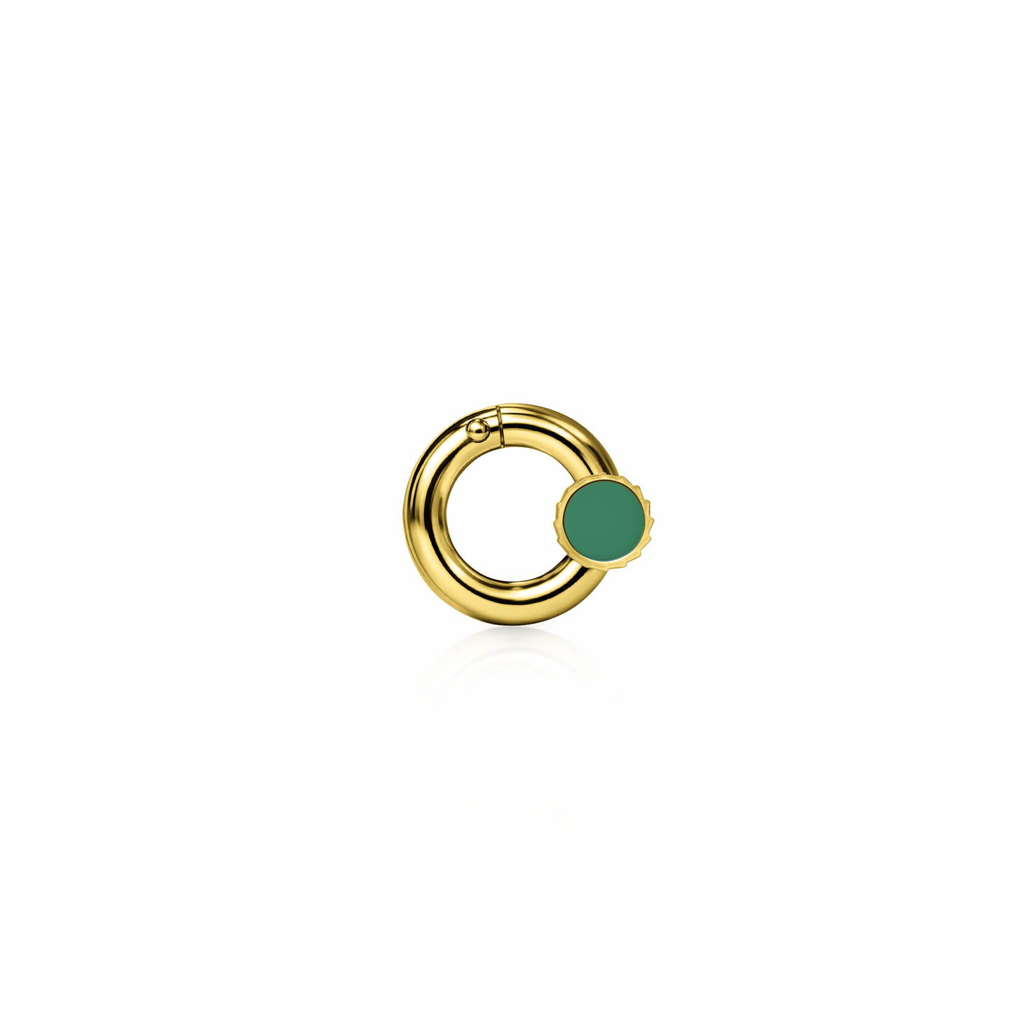 Screw Clasp | 14K Gold Spring Green {{ catogery }} {{ Collections }}
