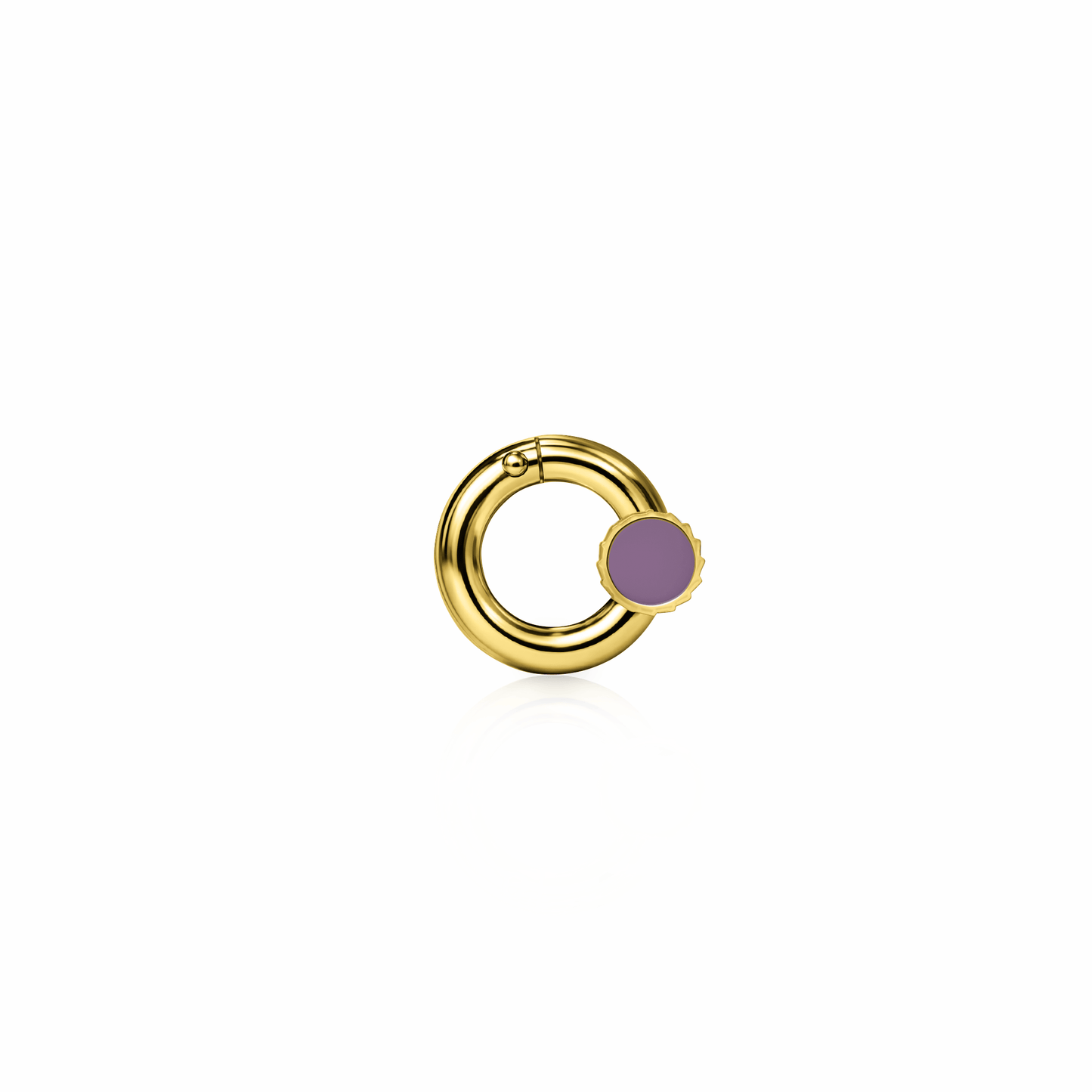 Screw Clasp | 14K Gold Sunset Purple {{ catogery }} {{ Collections }}