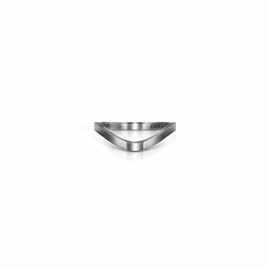 Cigar Shadow Band | 14K Gold 14K White Gold Ring {{ catogery }} {{ Collections }}