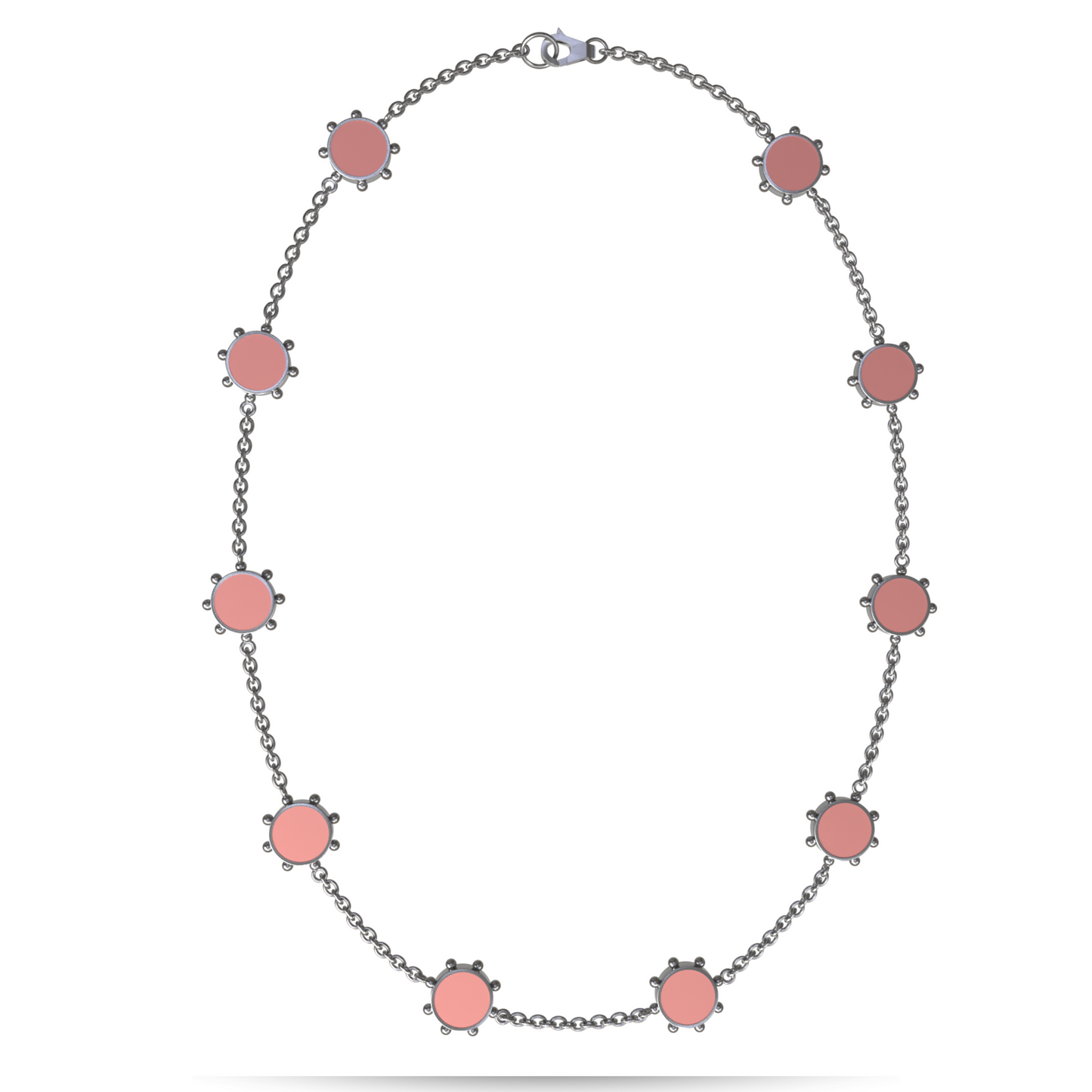 Orbit 10 Motif Necklace | Sterling Silver