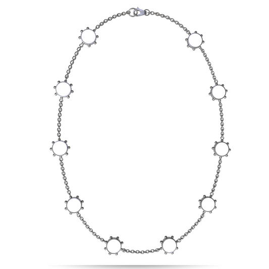 Orbit 10 Motif Necklace | Sterling Silver