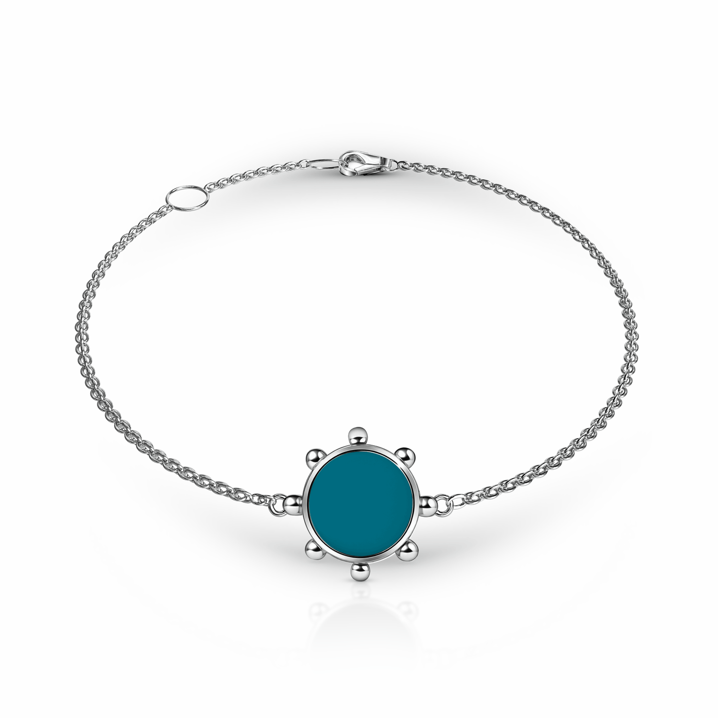 Orbit Bracelet, 1 motif | Sterling Silver Seafoam Green {{ catogery }} {{ Collections }}