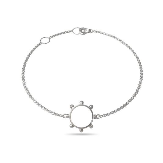Orbit Single Motif Bracelet | Sterling Silver