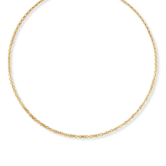 Solid Standard Round Cable Chain | 14K & 18K Gold