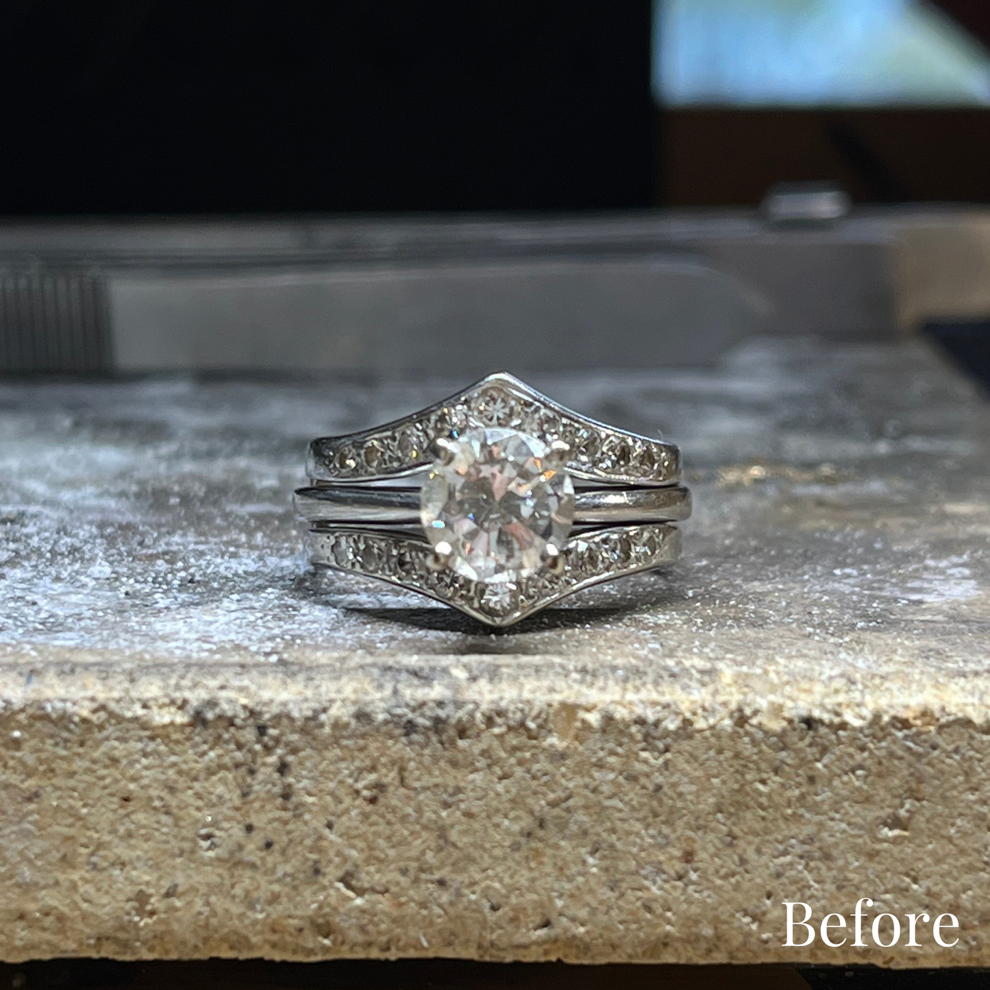 Custom Order | Starburst Diamond Engagement Ring