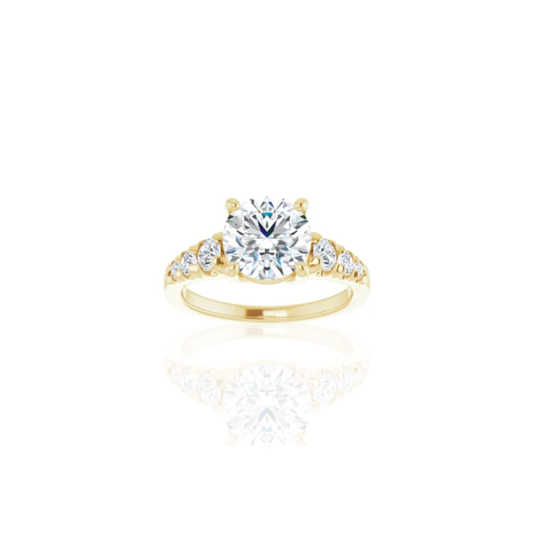 Cathedral | Tapered | Diamond Engagement Ring