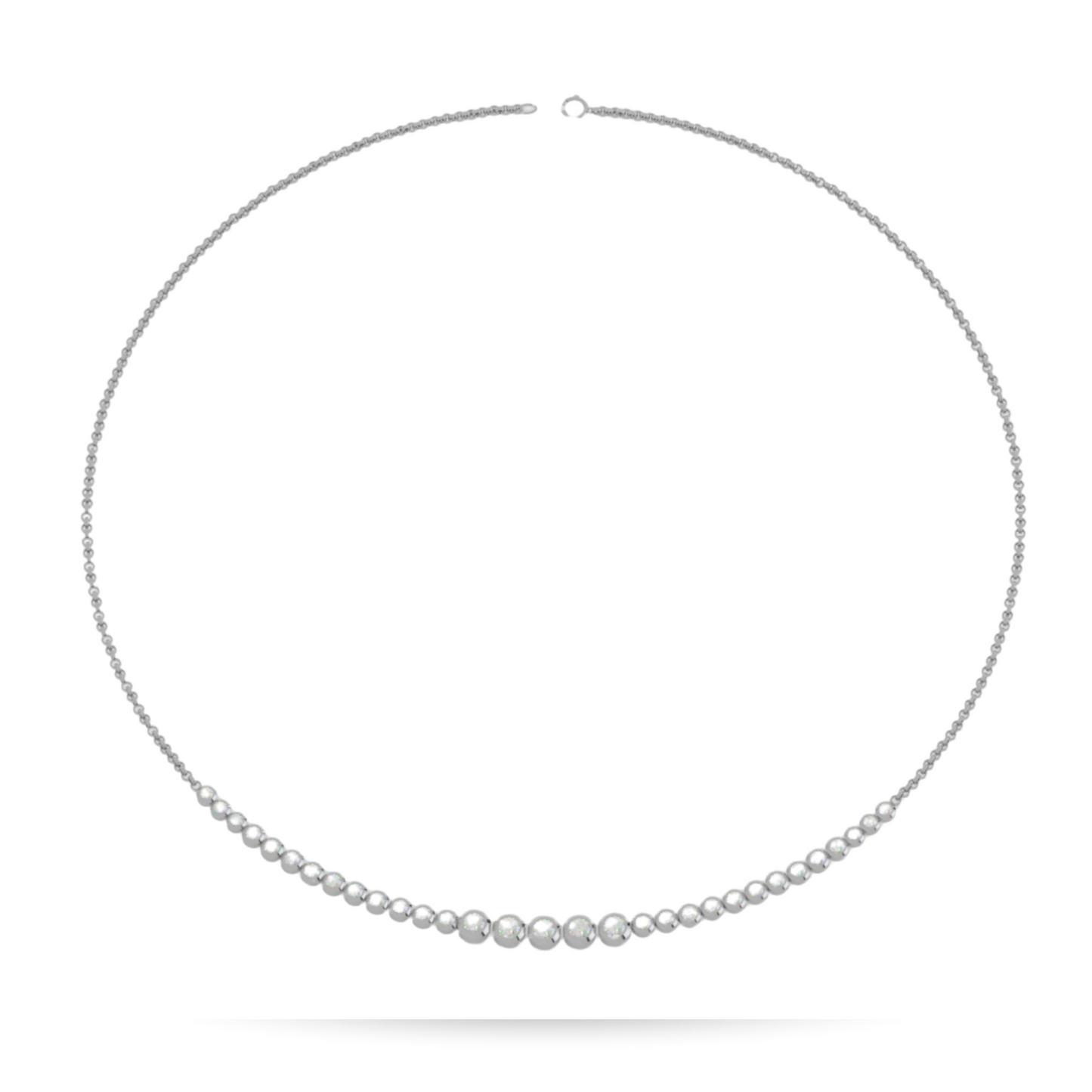 Custom Order | Tapered Diamond Collar Necklace