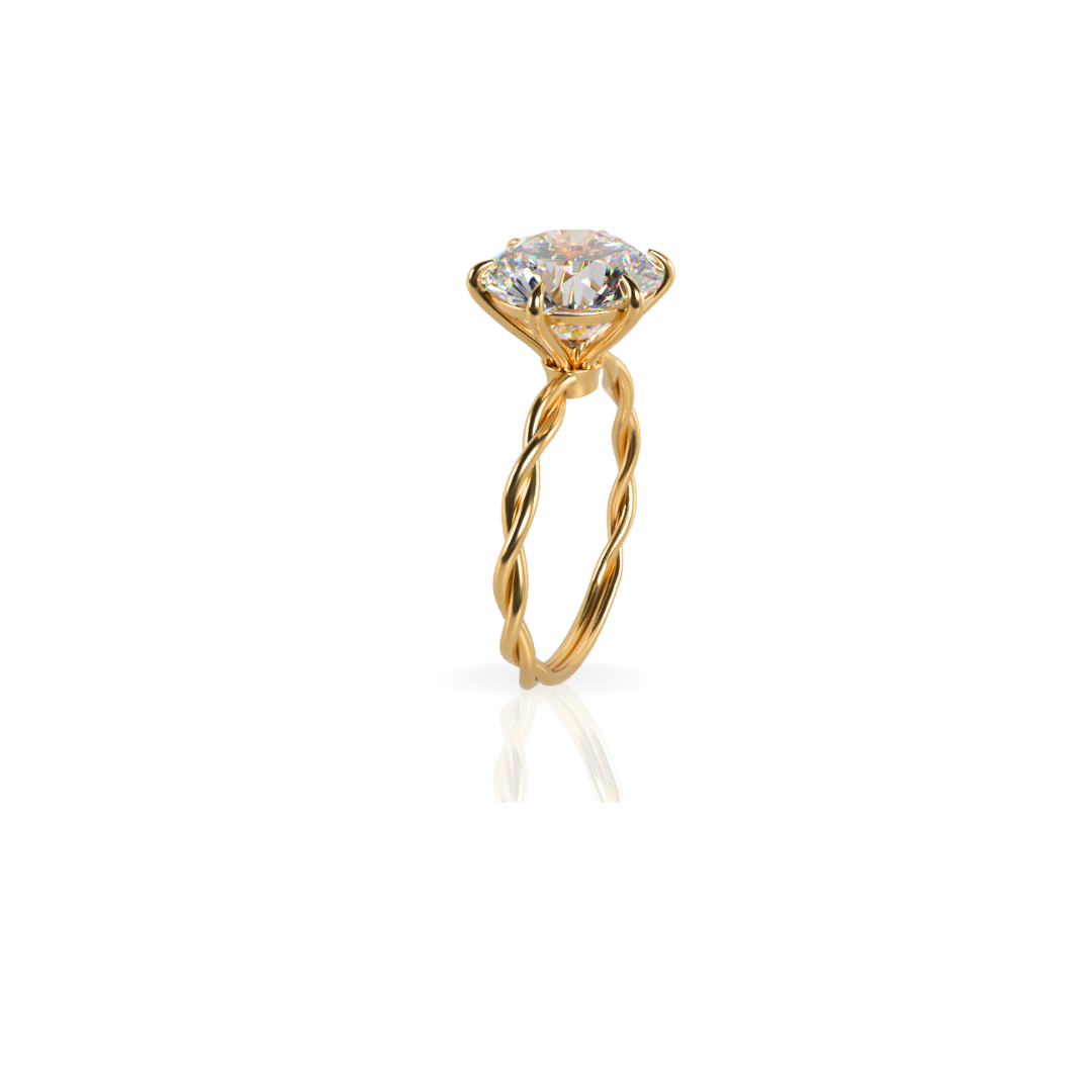 Custom Order | Interwoven Diamond Engagement Ring