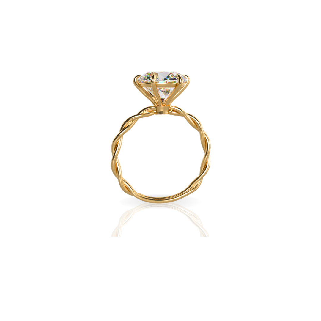 Custom Order | Interwoven Diamond Engagement Ring