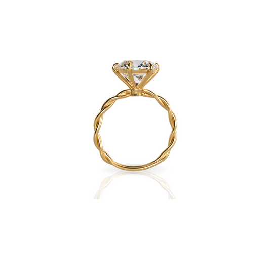 Custom Order | Interwoven Diamond Engagement Ring