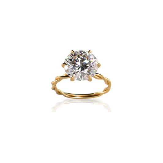 Custom Order | Interwoven Diamond Engagement Ring