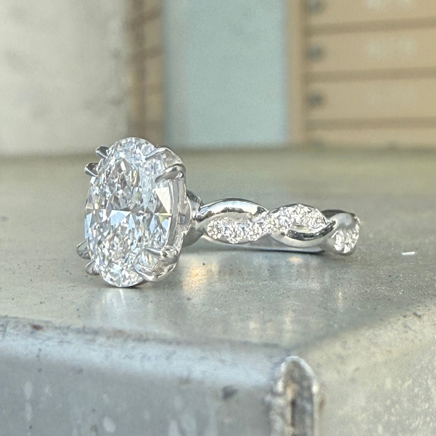 Custom Order | Woven Diamond Wedding Set