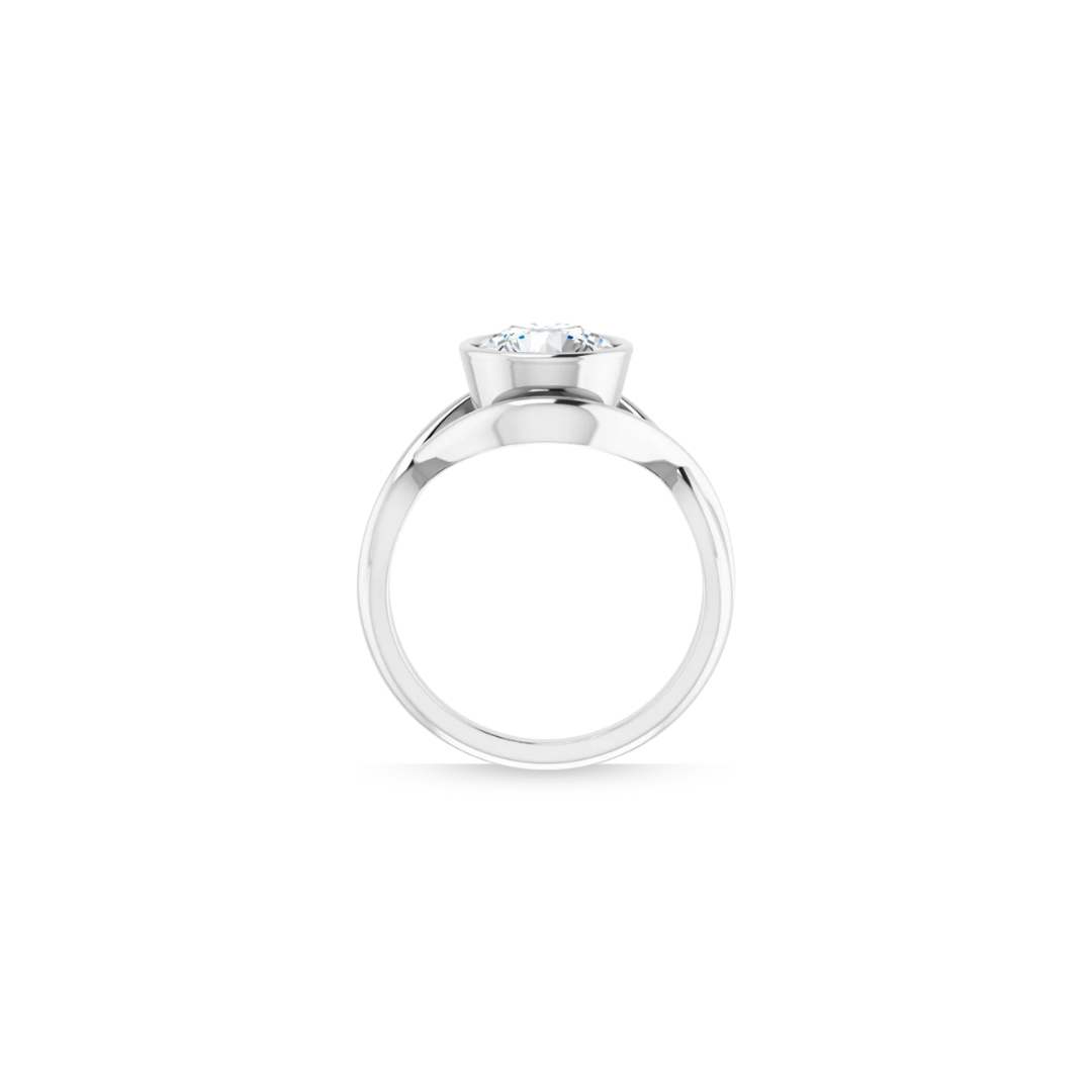 Low Set | Bezel | Infinity Wedding Ring